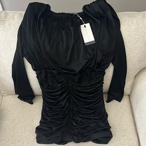 Endless Rose long sleeve mini black dress size large